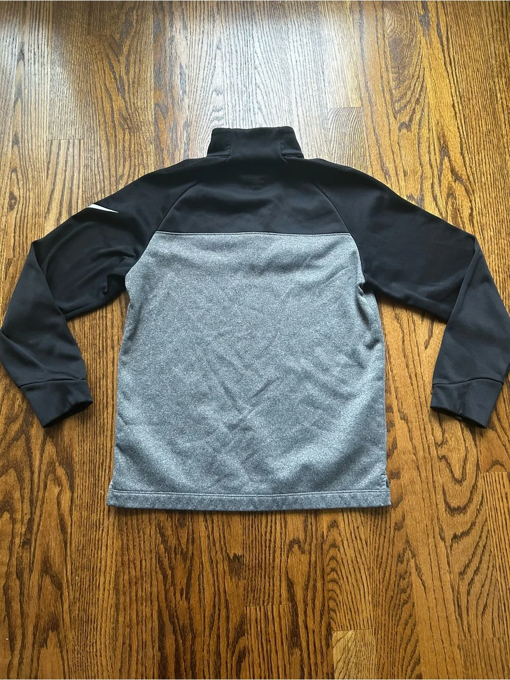 Nike Half-Zip Dri-FIT Pullover - Black & Heather Gray
